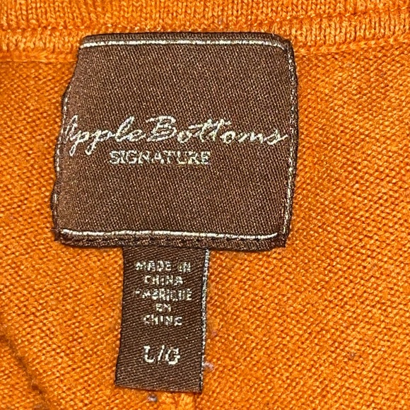 Apple Bottoms ~ Orange Embroidered Pants ~ Orange ~ Stretch ~ L - Picture 2 of 16